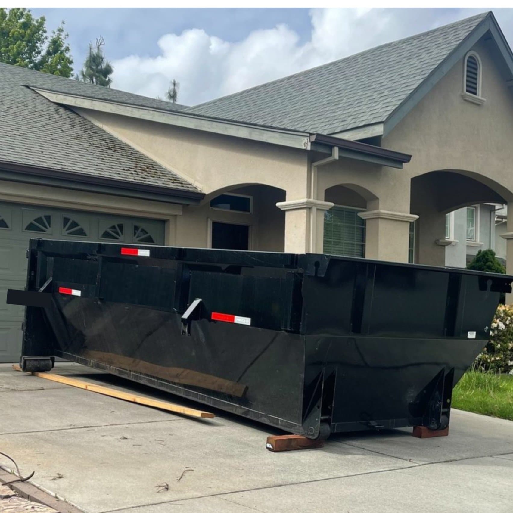 Coachella Valley landscape project with Vortex dumpster